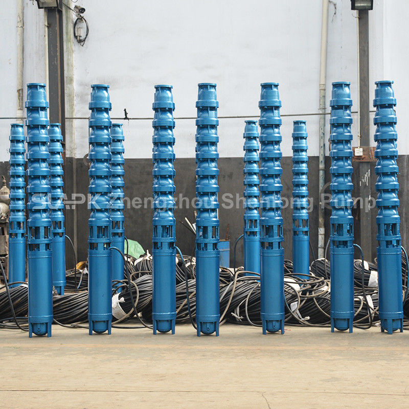 Pompe submersible pour puits profonds en fonte 22 kW à plusieurs étages pour l'extraction d'eau à haut débit