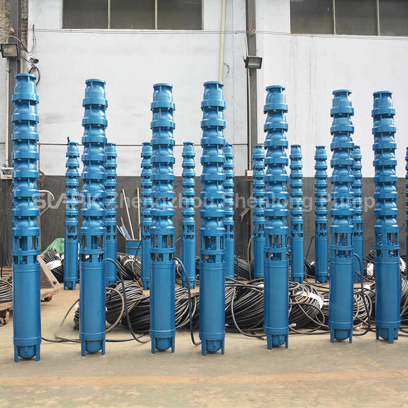 Pompe submersible pour puits profonds en fonte 22 kW à plusieurs étages pour l'extraction d'eau à haut débit