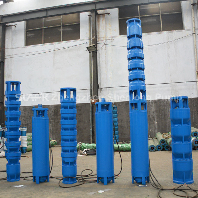 Pompe submersible pour puits profonds en fonte 22 kW à plusieurs étages pour l'extraction d'eau à haut débit