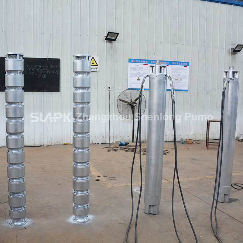 Pompe de puits profond en acier inoxydable de 6 pouces, 7 pouces, 8 pouces, turbine résistante à la corrosion pour le dessalement de l'eau de mer