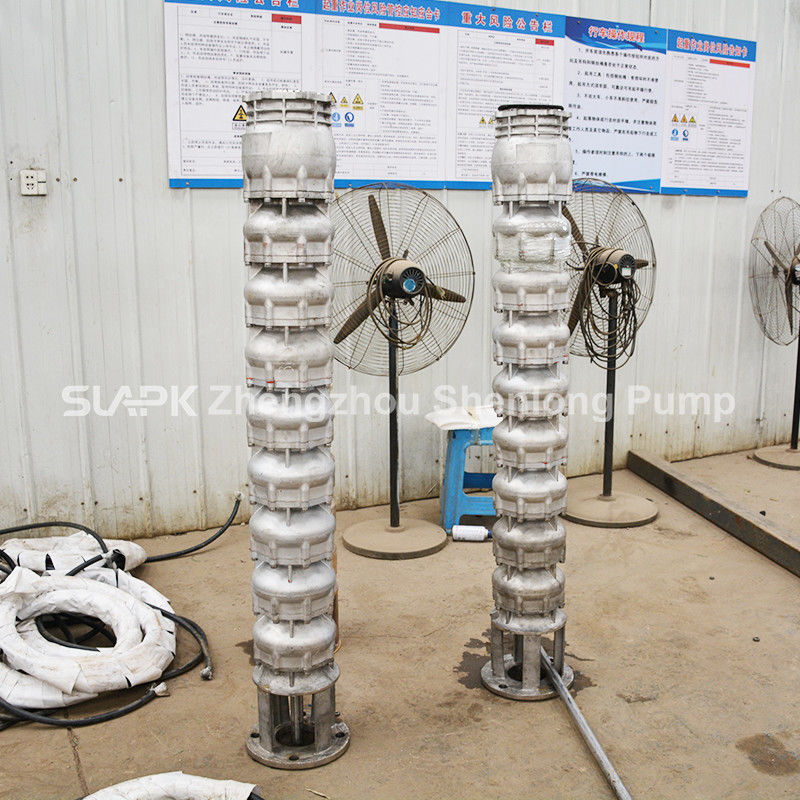 Pompes submersibles en acier inoxydable à grand débit 30 mètres de tête adaptée au drainage des chantiers de construction minière