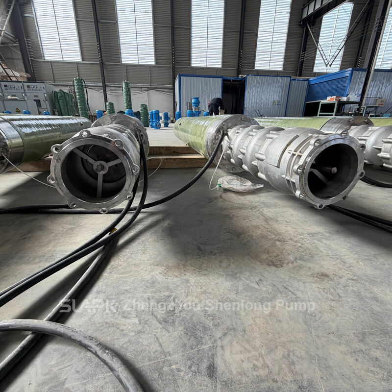 Débit de 5 m3h à 2500 m3h Pompe à eau électrique submersible à trois phases Convient pour les applications industrielles de transfert d'eau