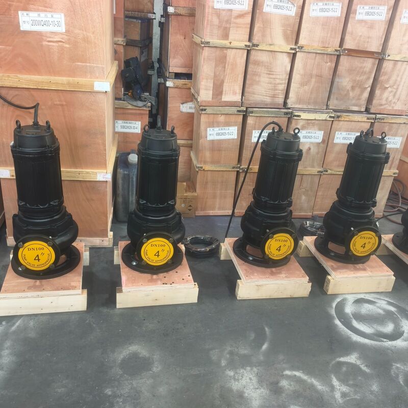 100WQ80-20-7.5kW Pompe submersible eaux usées avec débit 80m³/h, hauteur manométrique 20m et moteur 7.5kW pour drainage eaux usées
