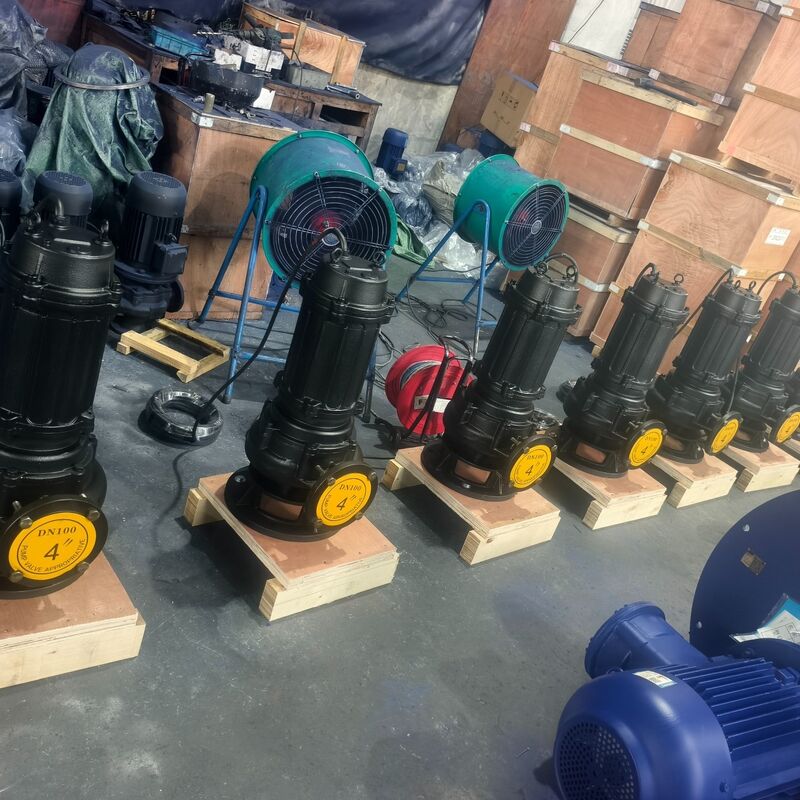 100WQ80-20-7.5kW Pompe submersible eaux usées avec débit 80m³/h, hauteur manométrique 20m et moteur 7.5kW pour drainage eaux usées