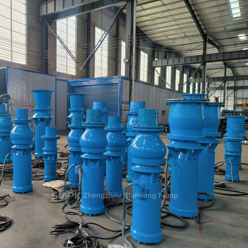 QSZ et QSH pompes submersibles à débit élevé axiale et à débit mixte avec débit 260-2,880 m3/h et puissance 7,5-55 kW