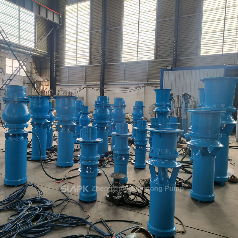 QSZ et QSH pompes submersibles à débit élevé axiale et à débit mixte avec débit 260-2,880 m3/h et puissance 7,5-55 kW