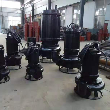 Pompe à lisier submersible de 15 kW avec sortie de décharge DN100 et alliage à haute teneur en chrome pour le traitement des lisiers abrasifs