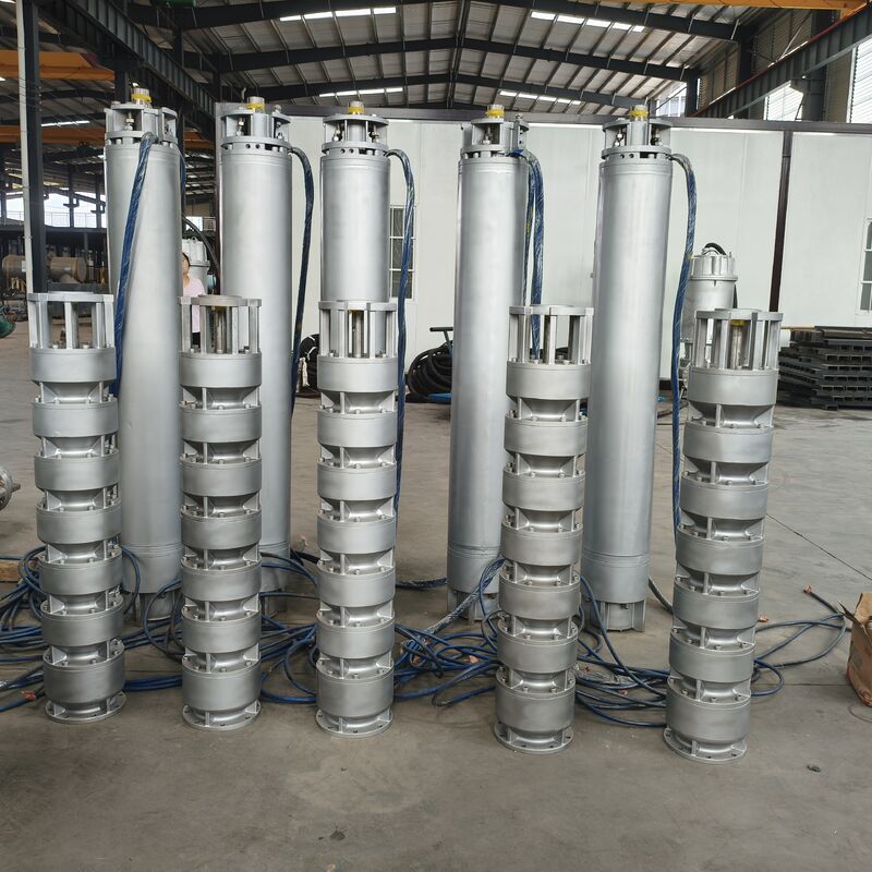 525 m3/h Débit 350 m Tête 1000 kW Puissance Pompes à eau de mer submersibles en acier inoxydable