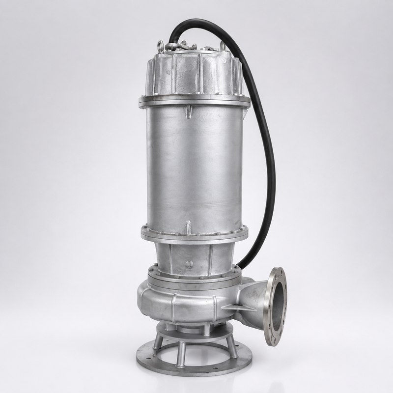 Pompes d'égouts submersibles en acier inoxydable à débit de 1000 m3/h et puits en acier inoxydable duplex 2205 pour les eaux usées