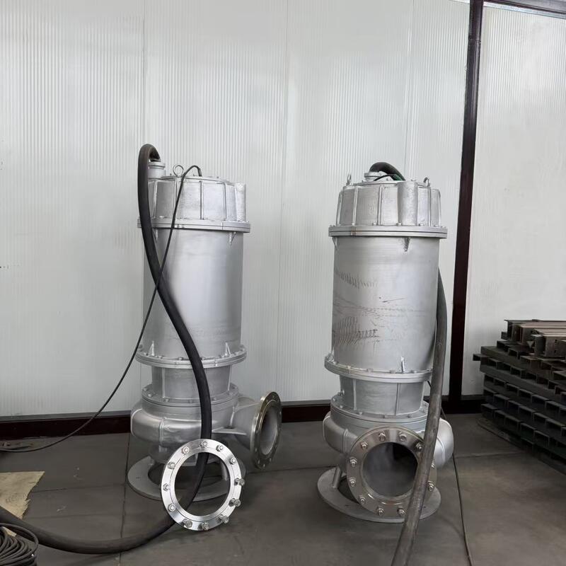 Pompes d'égouts submersibles en acier inoxydable à débit de 1000 m3/h et puits en acier inoxydable duplex 2205 pour les eaux usées