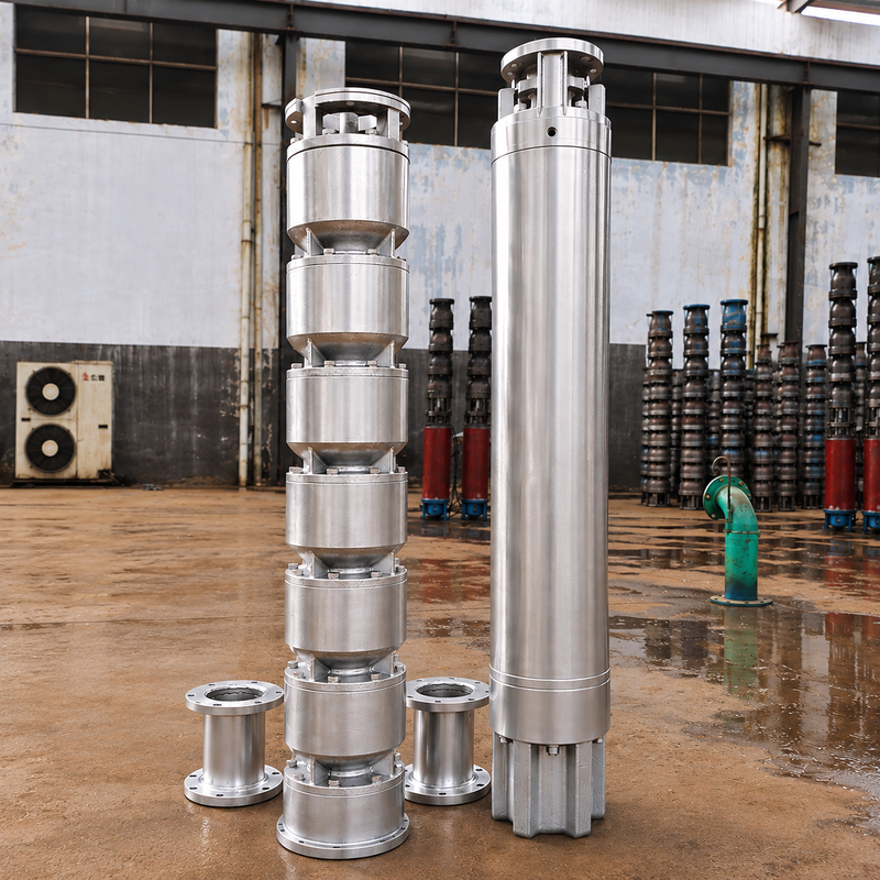 200QJH150-150-110kW Pompe submersible inox pour puits profonds, débit élevé, hauteur manométrique élevée pour puits profonds et systèmes d'eau d'ingénierie