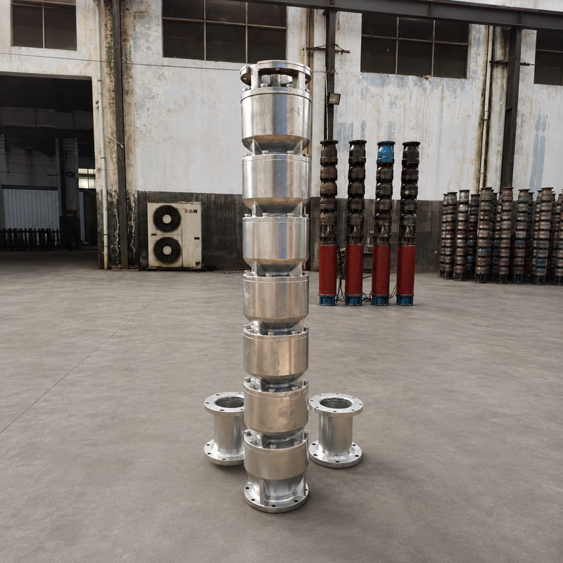 200QJH150-150-110kW Pompe submersible inox pour puits profonds, débit élevé, hauteur manométrique élevée pour puits profonds et systèmes d'eau d'ingénierie