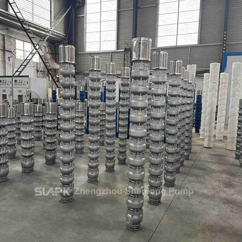 Pompe submersible inox pour puits profonds avec moteur de 90 kW et débit de 140 m³/h pour transfert d'eau à haute capacité
