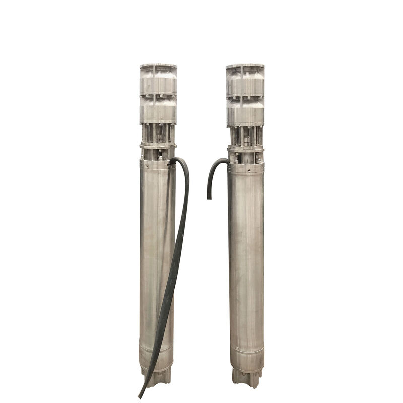 Pompe submersible pour puits profonds en acier inoxydable série QJH 304 avec une hauteur de 150 m et un débit de 70–230 m³/h