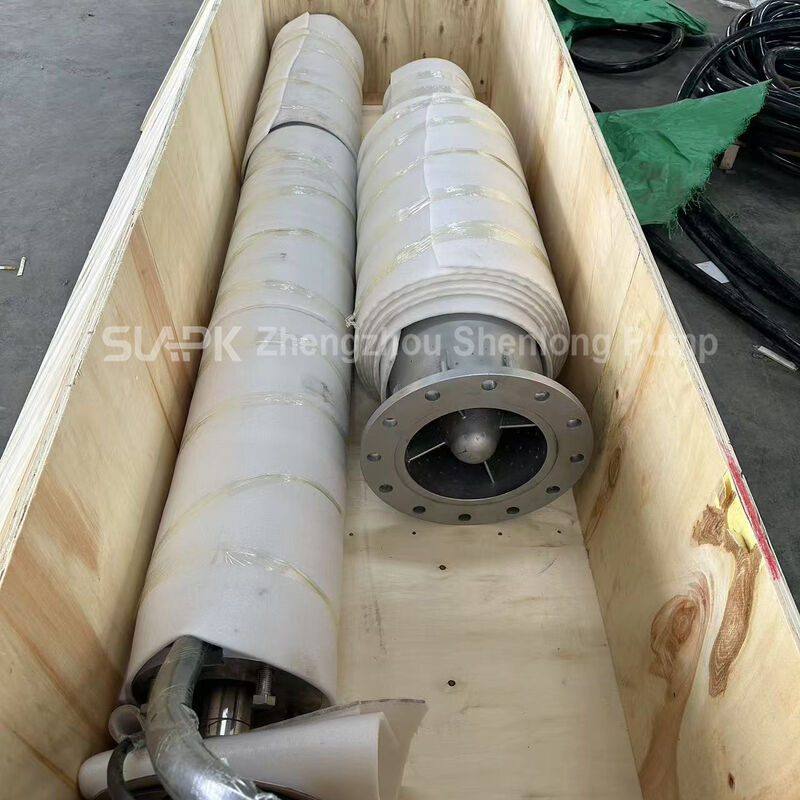 Pompe submersible pour puits profonds en acier inoxydable série QJH 304 avec une hauteur de 150 m et un débit de 70–230 m³/h