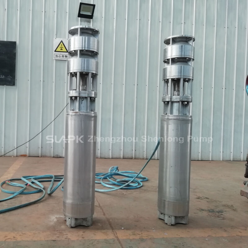 Pompe submersible pour puits profonds en acier inoxydable série QJH 304 avec une hauteur de 150 m et un débit de 70–230 m³/h