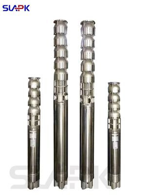 10m3/h-100m3/h QJ Pompes submersibles en acier inoxydable de puits profonds Convient pour les puits profonds