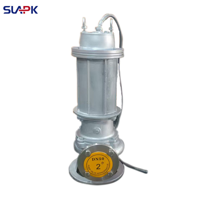WQP pompe à eaux usées submersible à haute efficacité de 100 m3/h en acier inoxydable