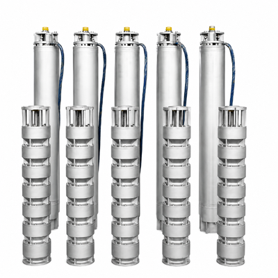 6 pouces en acier inoxydable 2205 pompe submersible à puits profonds avec 15 m3/h débit et 180m tête