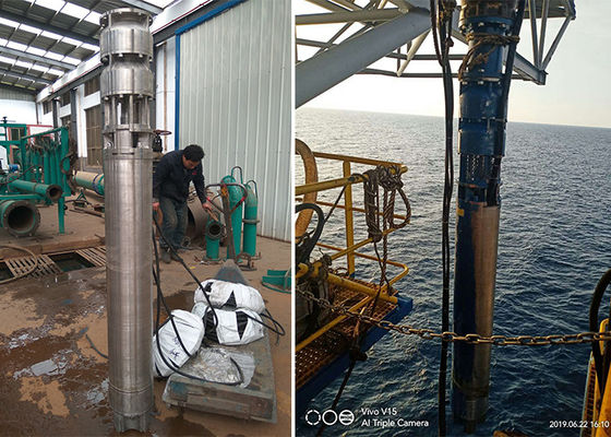 Pompes submersibles à puits profonds d'eau de mer 75 kW 100 ch SS316L Matériau 60m Tête