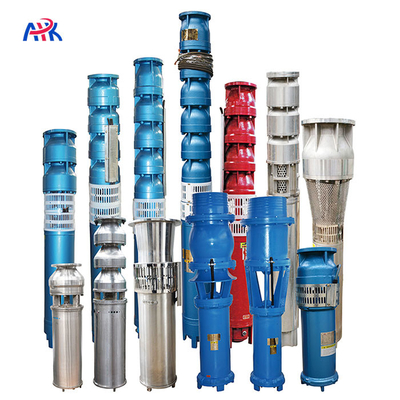 Pompes submersibles à eau verticales de puits bleu 137 tête 150m3/h Débit