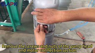 Démonstration vidéo du démontage de la pompe submersible en acier inoxydable