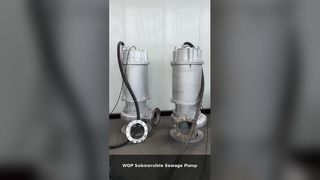 Pompe à eaux usées submersible sans obstruction en acier inoxydable